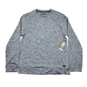 LEG3ND Discovery Mens Large Long Sleeve Crew Neck Pullover Sweatshirt‎ Gray NWT
